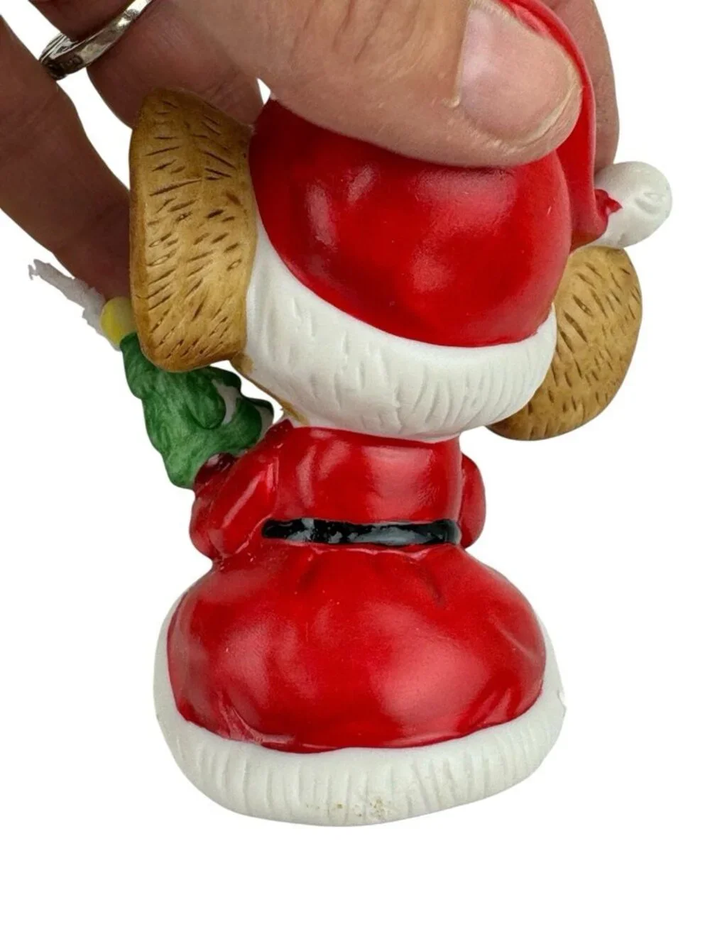Vintage Homco Christmas Mice #5405 Santa Mouse Ceramic Bisque Figurines Set of 3